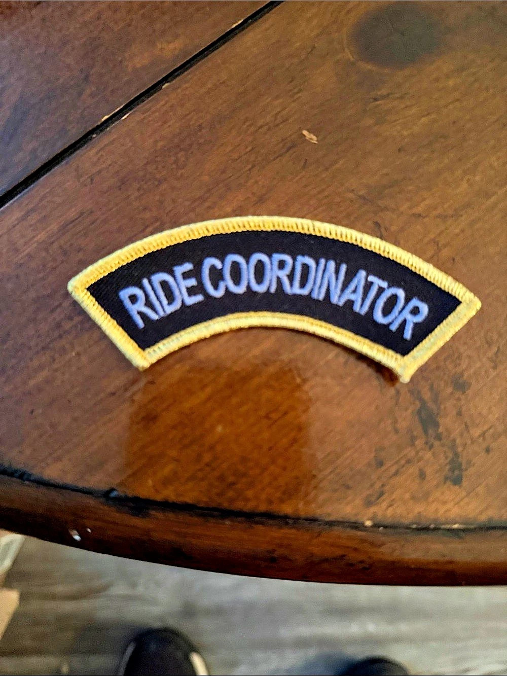 Ride Coordinator Embroidered Patch